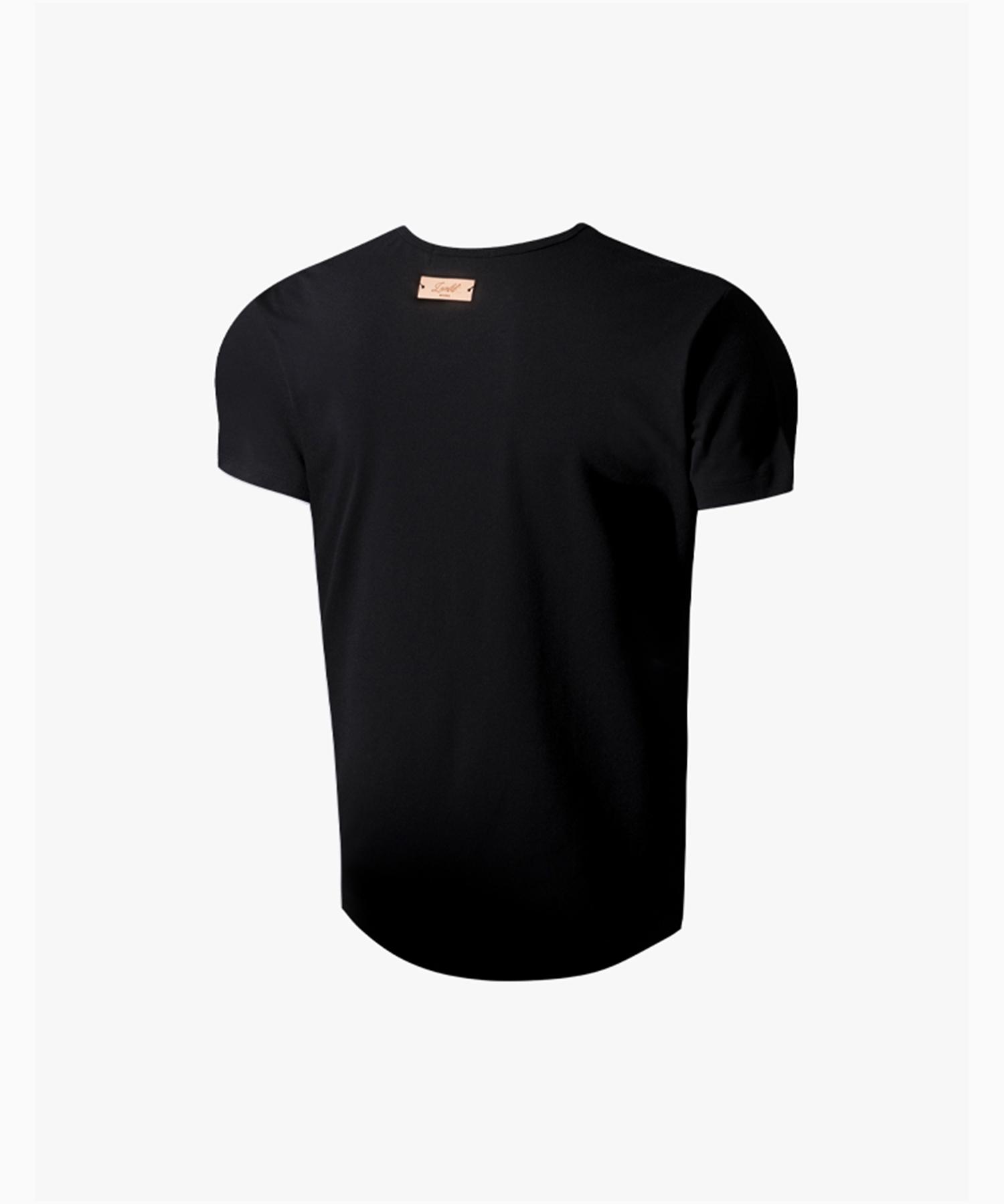 Reve Eld Plate Spandex V-Neck Black 1