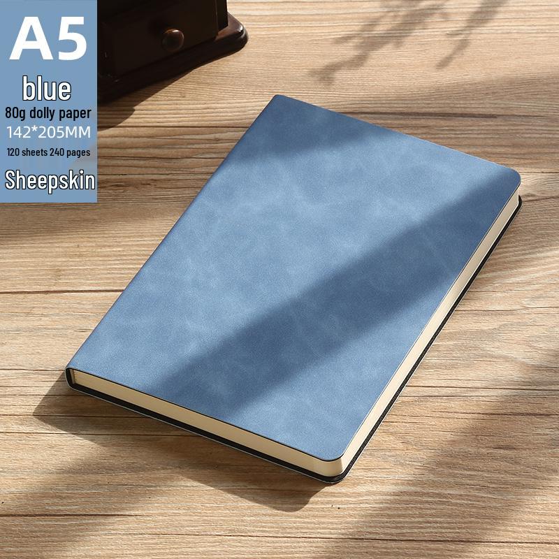 High-Quality A5 Leather Softcover Notebook for Students and Professionals