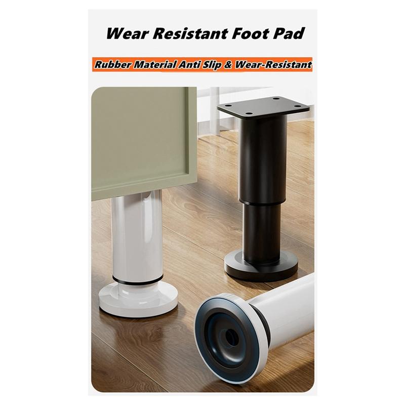 Good-Adjustable Height Furniture Support Legs For Bed Frame For Bed/Sofa/Cabinet/Couch/Table Black