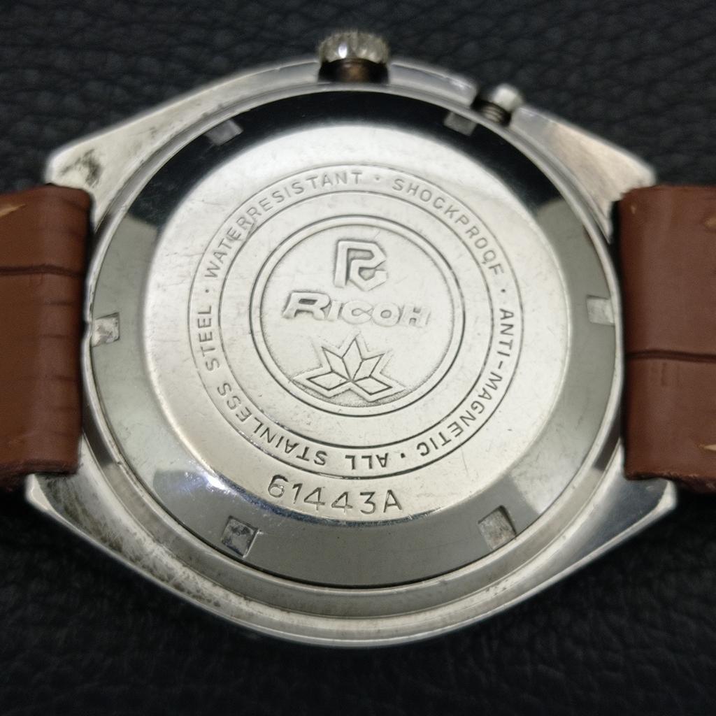 Ricoh R31 AUTOMATIC VINTAGE JAPAN MENS YELLOW COLOR DIAL WATCH A707706-1
