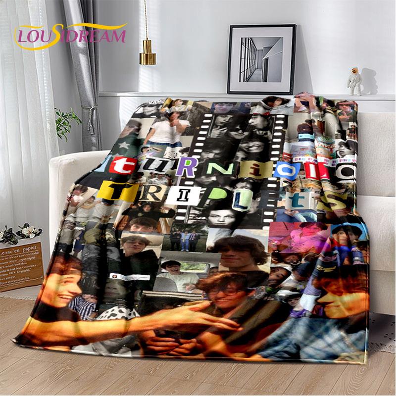 Divertente Coperta dei Tripletti Sturniolo, Matt, Chris, Nick, Morbida Coperta in Flanella per Casa, Camera da Letto, Letto, Divano, Picnic, Ufficio, Tempo Libero, Riposino