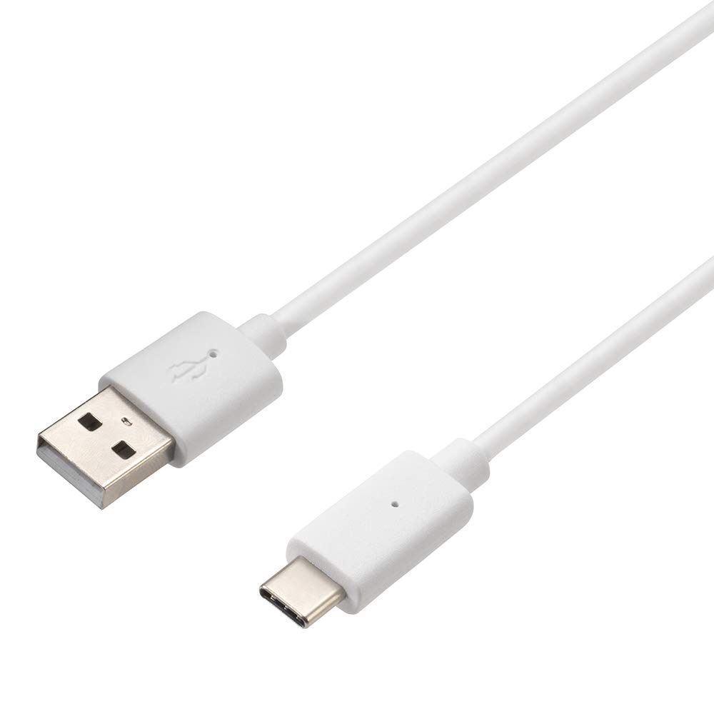 CYBER 3m Controller Charging Cable White PS5 (for PS5) [USB-A Plug, Type-C Plug] -