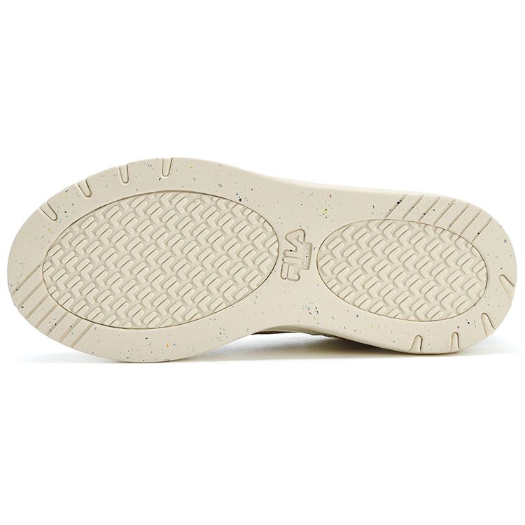 FILA Slam Fabric Synthetic Leather Low Top Sneakers Women Sneakers White Brown F12W321203FAC