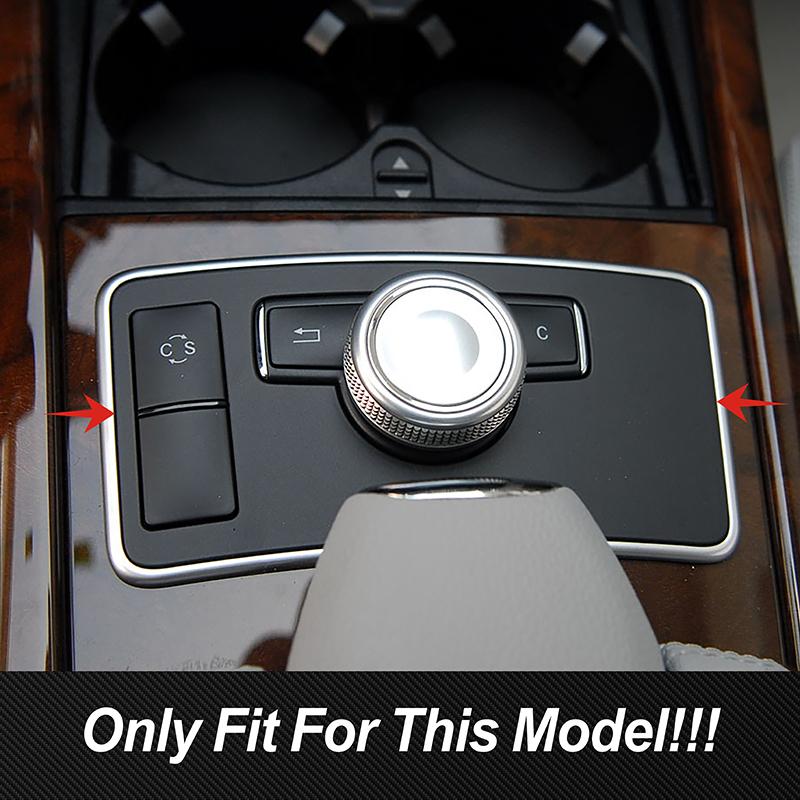 For Mercedes Benz E Class W212 2009-2011 Car Central Control ES Switch Panel Frame Decoration Sticker Trim Interior Accessories
