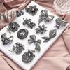 Vintage Schwarzperle Legierung Schleifenmodelle Damen Korsage Bekleidungszubehör Anstecknadel Exquisite Hypoallergene Luxus Emaille Brosche Langlebige Farbe BFF Geschenk