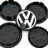 Valve Stems Caps VW Car Wheel Center Hub Caps Cover 3D 4pcs 55mm 56mm 65mm 70mm For 4 5 6 7 Passat B5 B6 B7 Polo Tour