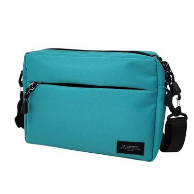 TRIUMPHAL and Nylon Shoulder Turquoise Men's Women's Bag, Crossbody, (tmsd-014f)