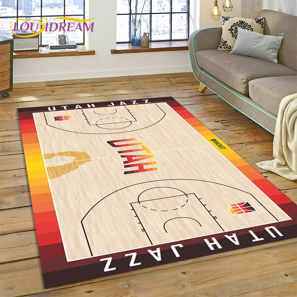3D America Basketball Court Team Customized Rug Carpet for Living Room Bedroom Decor,Non-slip Decoration for Sofa Doormat Gift