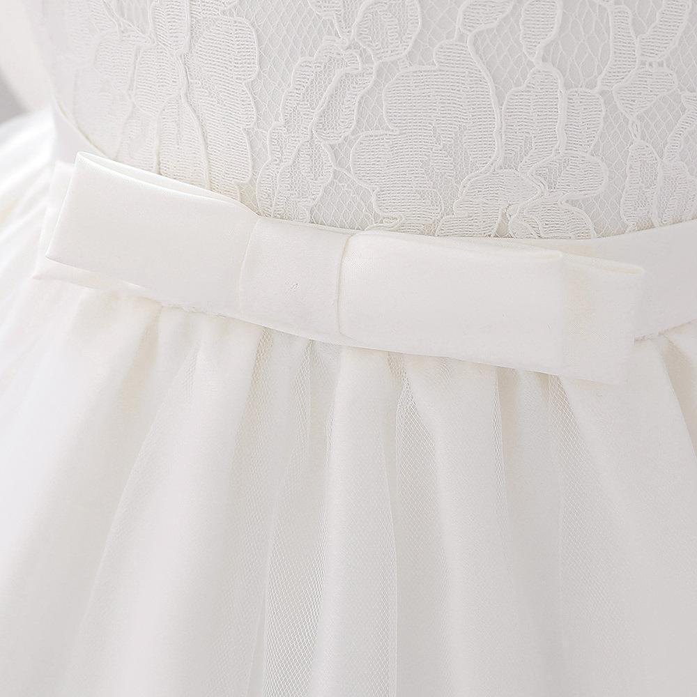 Infant Girls' First Birthday Lace Princess Dress with Bow