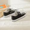 Long step summer classic versatile student canvas shoes breathable board shoes trend all black work shoes large size couple shoes CB