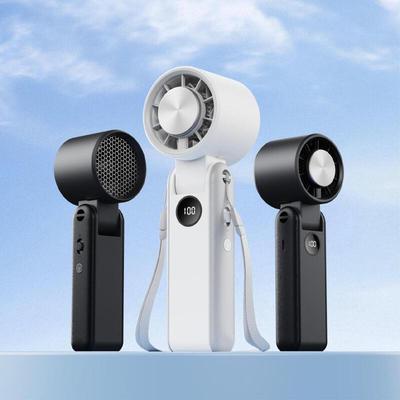 Foldable High-Speed Mini Handheld Fan with HD Display & Long Battery Life