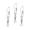 Snap Fishing Tools Line Connector Fishing Connector Fishing Swivels Metal Connector Solid Ring
