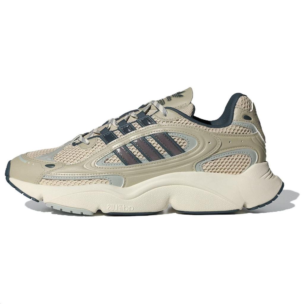 Adidas Originals Ozmillen Comfortable Fashion Versatile Fabric Durable Low-Top Running Shoes Unisex Sneaker Gray Blue Brown IF1817