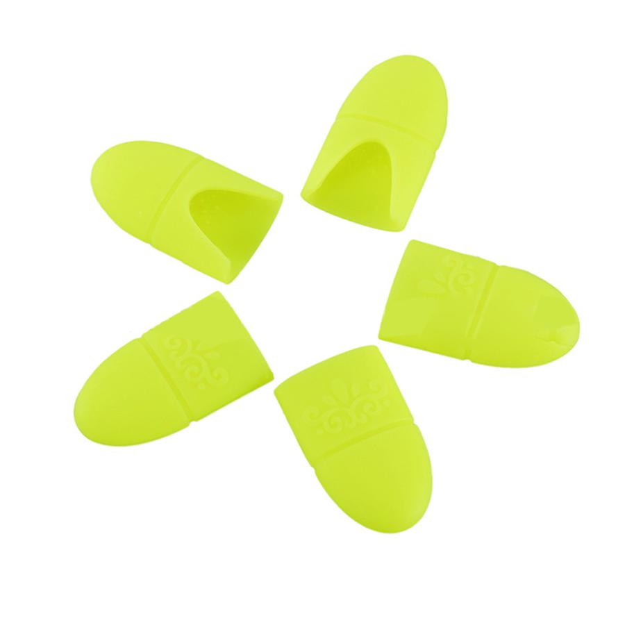 5Pcs Wearable Nail Soakers Pad Holder, Reusable Silicone Soak Off Caps for UV Gel Polish Remover Nail Art Removal Tools