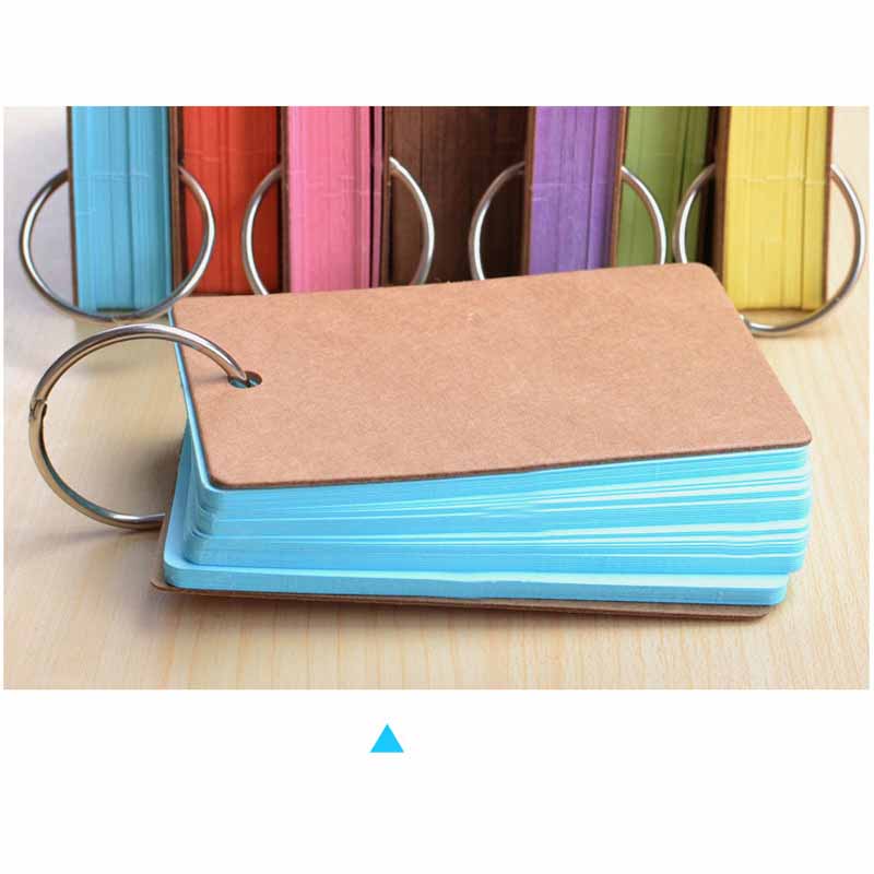 50-Pack Thick Blank Mini Spiral Bound Pocket Notebooks Students Word Learning Memo Journaling Portable Small Notepad with Metal Rings