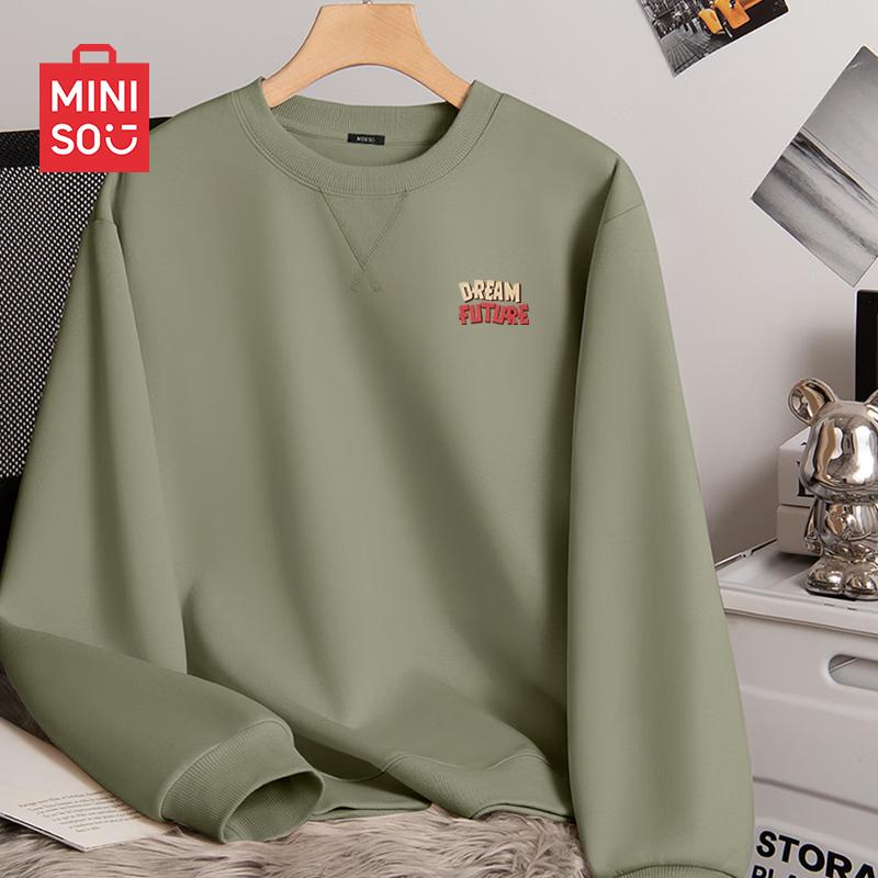 MINISO Men s Heavyweight Oversize Crewneck Sweatshirt 2XL