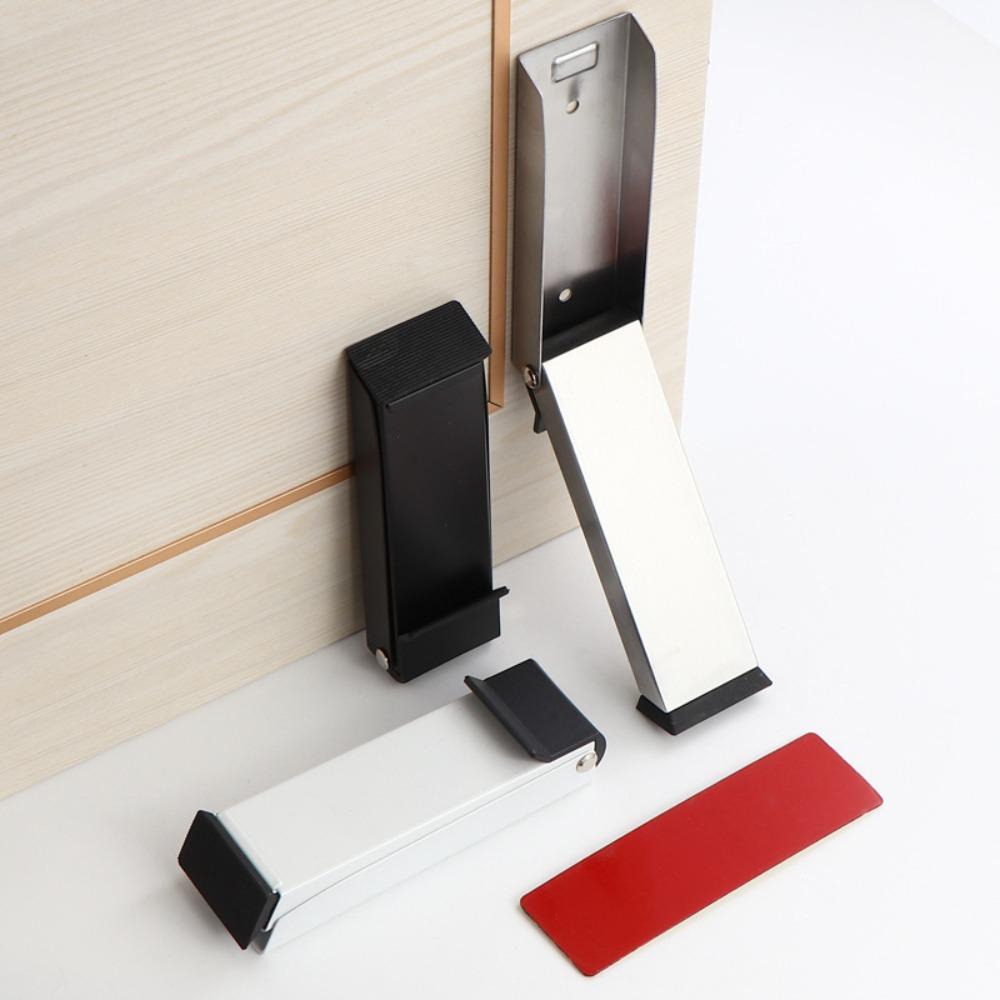 Self Adhesive Door Wedge Stainless Steel Door Holder New Folding Door Stop  Door