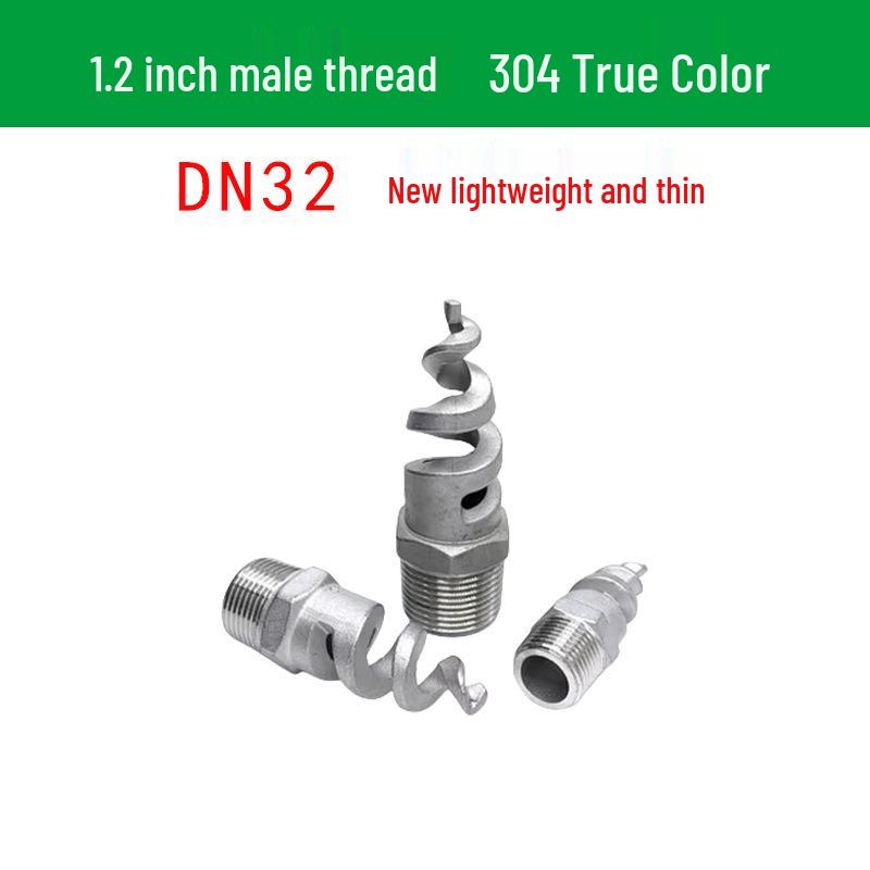Stainless Steel Anti-Clog Spiral Spray Nozzle for Cooling Tower & Fire Protection