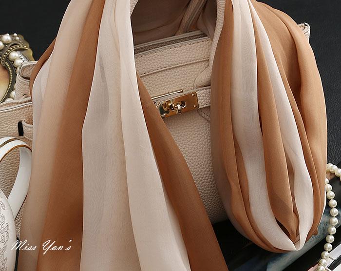 Fimtariah 100% Pure Silk Scarf Ladies New Hangzhou Silk Foulard Femme Real Silk Wraps for Women Print Shawls Vintage Scarves