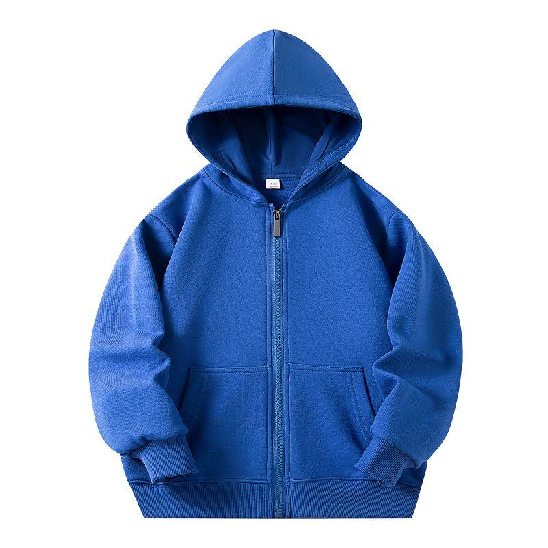 

2-12 лет Детская толстовка с капюшоном на молнии, однотонный кардиган с капюшоном 110