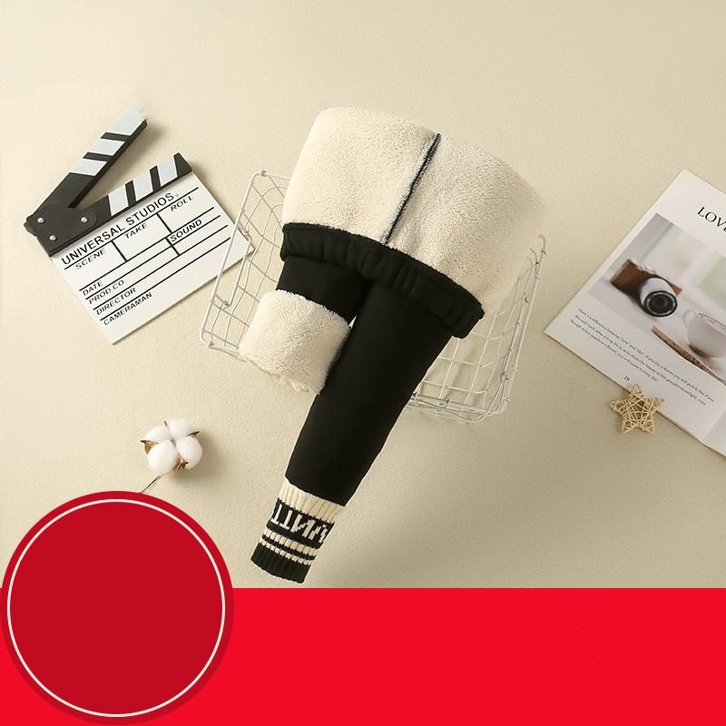 Girls' Fall/Winter Fleece-Lined, Thickened Leggings; Large & Extra-Large Sizes; Korean-Style Slim-Fit Outerwear Pants