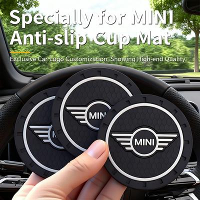 Car Water Cup Mat Anti-slip Bottle Holder Coasters For MINI Cooper One JCW Clubman Countryman R55 R56 F55 F56 R57 R58 R59 R60 F6
