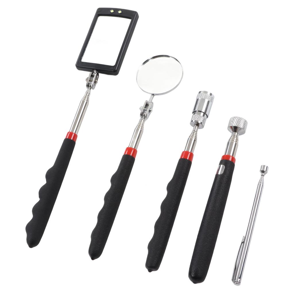Zestaw 5 sztuk magnetycznych narzędzi do podnoszenia 10 funtów 8 funtów 1,5 funta Laska do podnoszenia Teleskopowe lustro 360 stopni z lampą LED