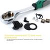 New Chrome Vanadium Steel Ratchet Wrench 1/4" 3/8" 1/2" 72 Teeth Right Angle Wrench High Torque Quick Release Hand Tools Home
