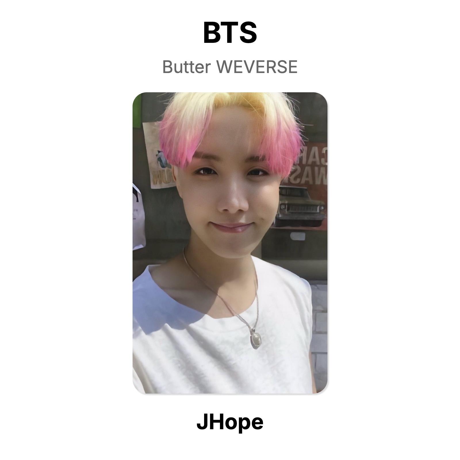 BTS Butter WEVERSE Official Photocard J-Hope