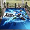 Custom Text Printed Rug Erling Haaland Non Slip Floor Carpet For Home Room Decor
