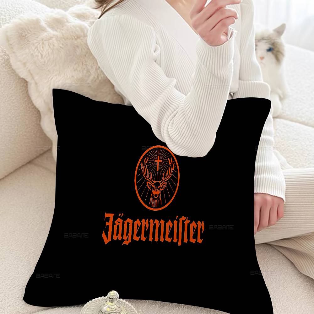 Jagermeisters Logo Pillow Cover Sofa Cushion Cover Home Room Decoration Children Gift