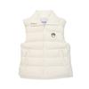 Malbon Golf Women'S Knit Collar Lightweight Down Vest Ivory (Woman)