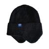 Unisex Winter Strickmütze mit Ohrenklappen - Warme Schneeflocken-Fleece-Beanie für Outdoor-Aktivitäten