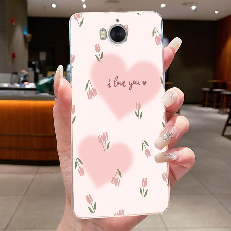 Phone Case For Huawei Y5 2017 / Y6 2017 / Honor Play 6 Funda Butterfly Bow Protective Casing Transparent Soft Silicone TPU Cover