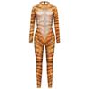 Dress Up Funny Adult Bodysuits Leopard Animal Cosplay Costume Cute Halloween Party Jumpsuit  Club