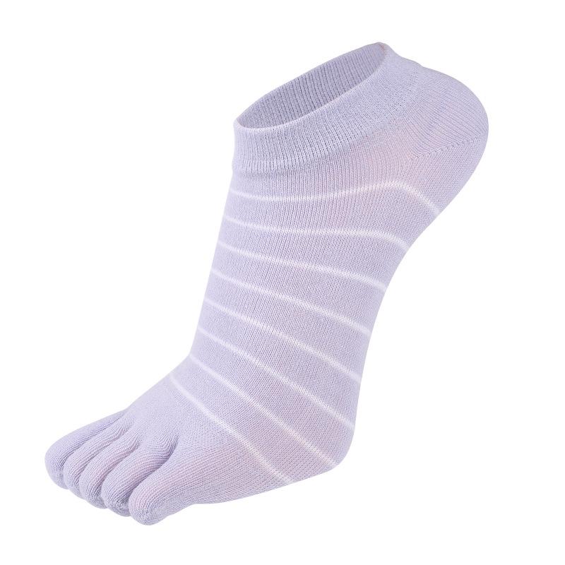 Women's Cotton Five-Toe Socks - Anti-Slip, Short Tube, Low Waist, Separate Toe Design