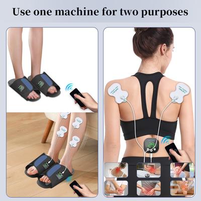 Masseur de Pieds Électrique EMS Stimulation Musculaire Relaxation Machine de Spa Électrostimulateur Massage Pieds Outils de Massage Circulation
