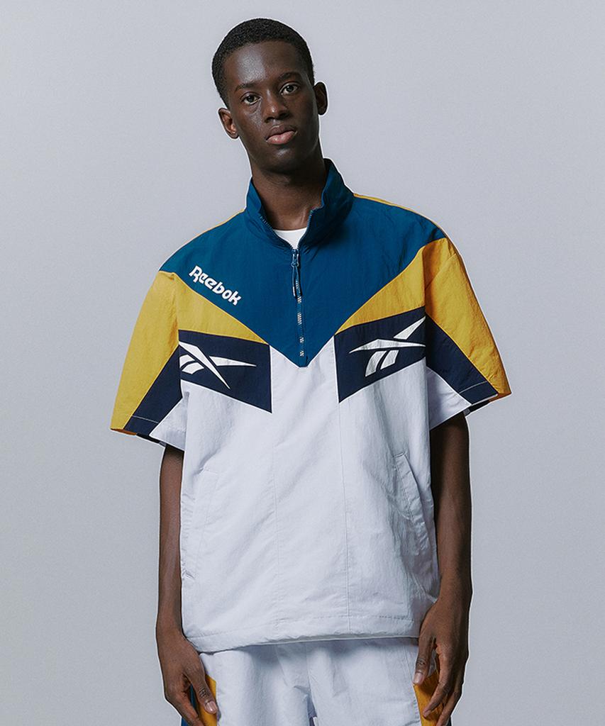Reebok Twin Vector Short Sleeve Anorak - Green