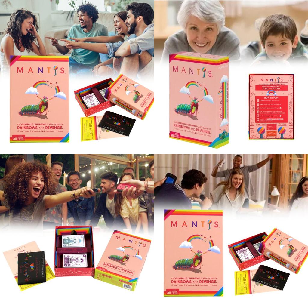 Mantis Výbušné kotě Mantis Párovací karetní hra pro vzrušující rodinná setkání