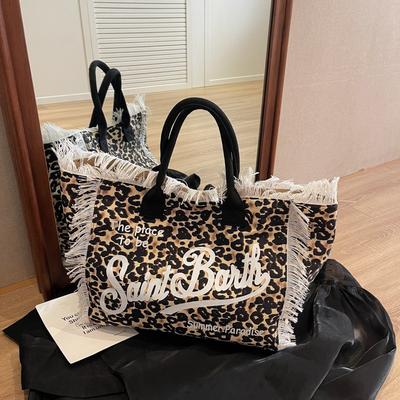 New Large-capacity Canvas Bag Women's Bag Fringed Tote Bag Commuter Versatile Portable Shoulder Bag