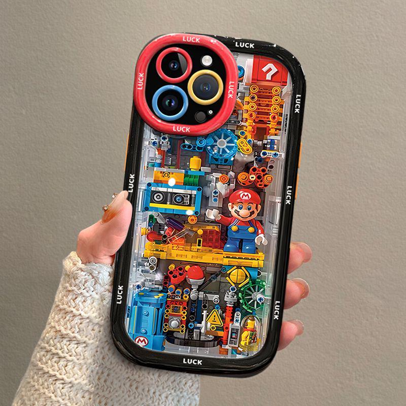 

Mario Artistic Cartoon Luxury Phone Case for iPhone 15, 16 Plus, 17 Pro iPhone 14 Pro