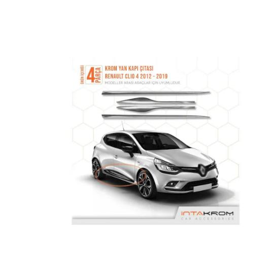 

Renault Clio 4 Krom Yan Kapı Çıtası 4 Parça 2012-2021