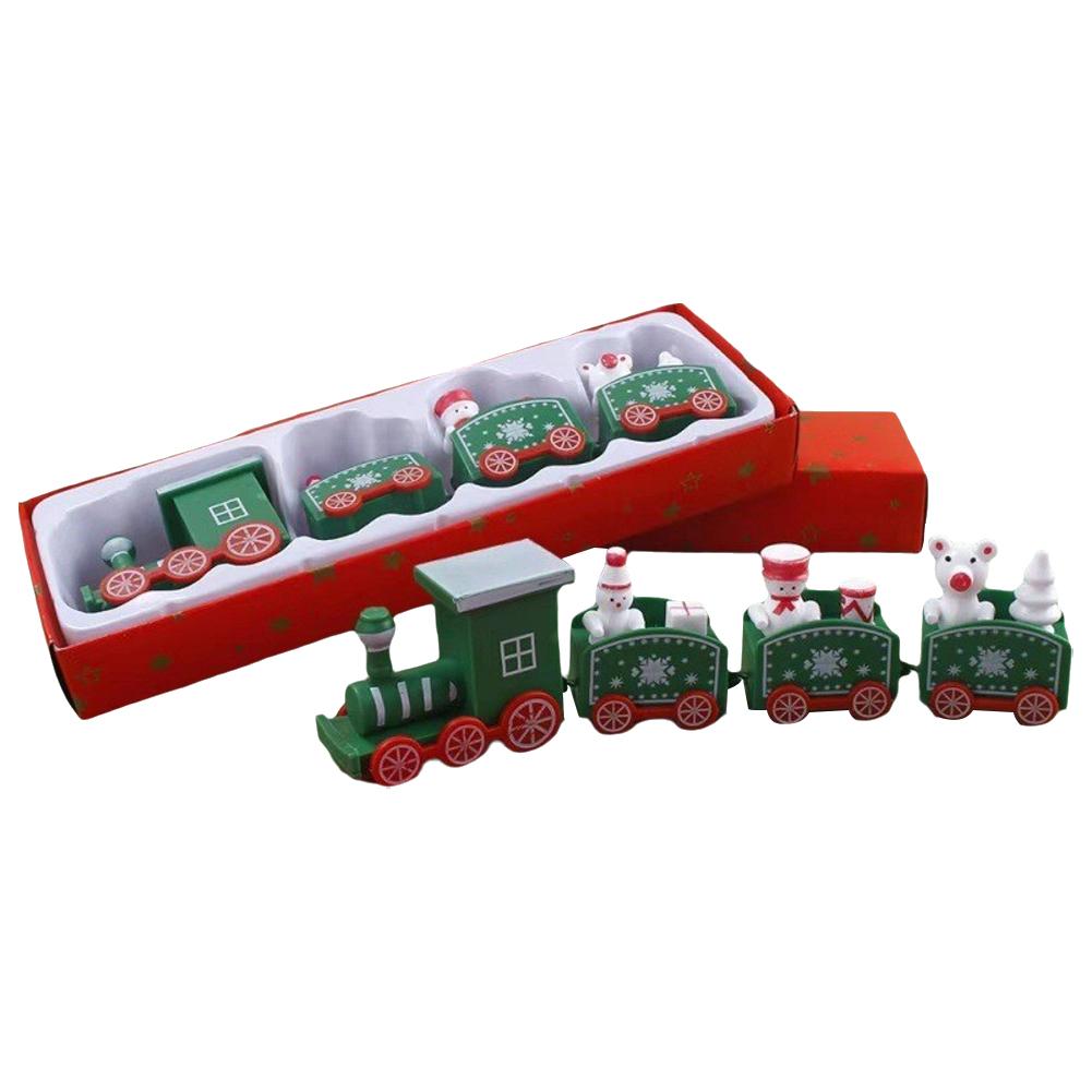 Mini Christmas Train Box Set Christmas Cake Decoration Ornaments Plastic Baking Decoration Children's Toys Happy New Year 2026
