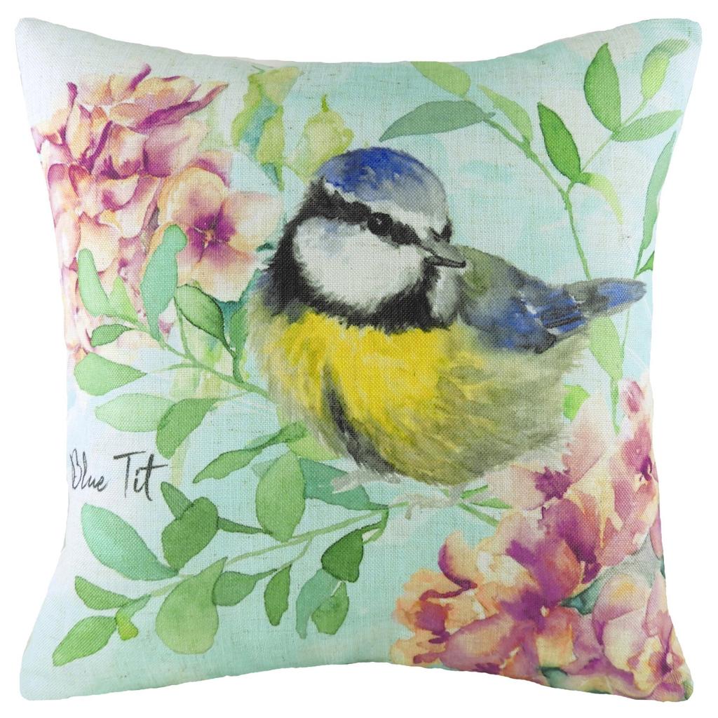 Evans Lichfield Blue Tit Cushion Cover