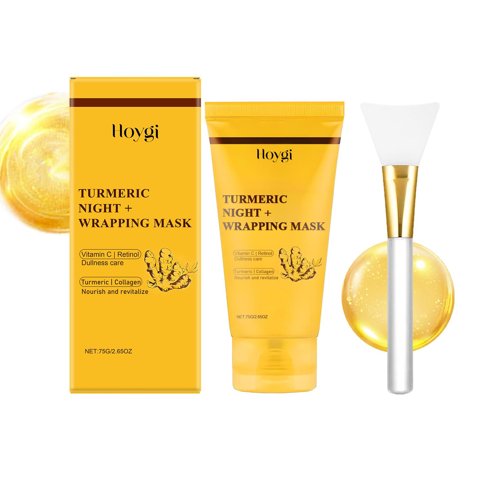

Маска-отшелушивание Hoygi Turmeric Collagen Rip-Off с лопаточкой Мягкая отшелушивающая питательная увлажняющая укрепляющая маска
