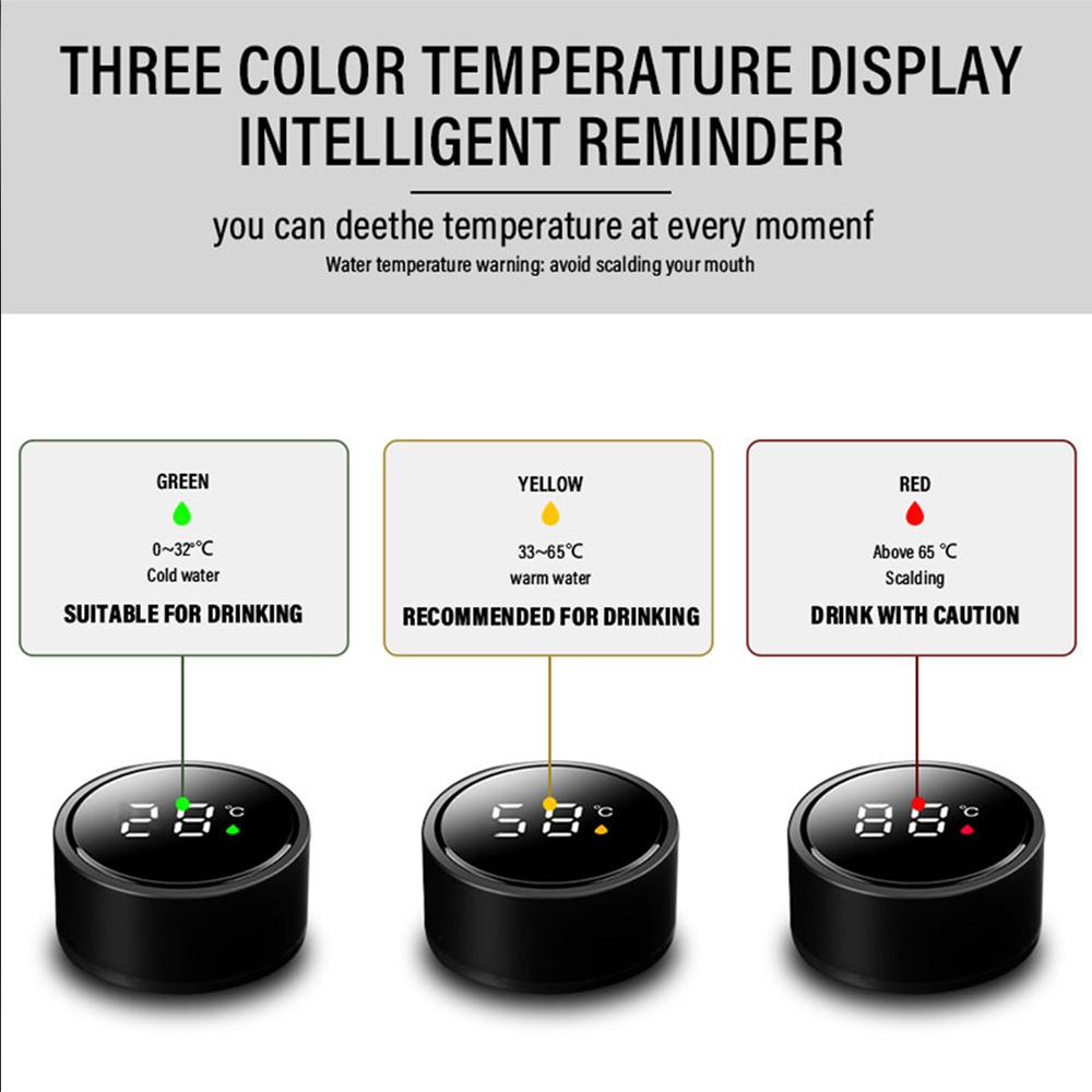 Portable Thermos Bottle Intelligent Stainless Steel Temperature Thermos Cup For Volkswagen VW R Polo Passat Rline Golf GTI Jetta