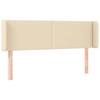VidaXL LED Headboard Bedroom Furniture Double Bed Accessory Head of Bed Frame Interior Cream 3122959