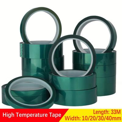 Firm Stickiness Green 33M High Temperature PET Film Tape Plating Shield Protection Film