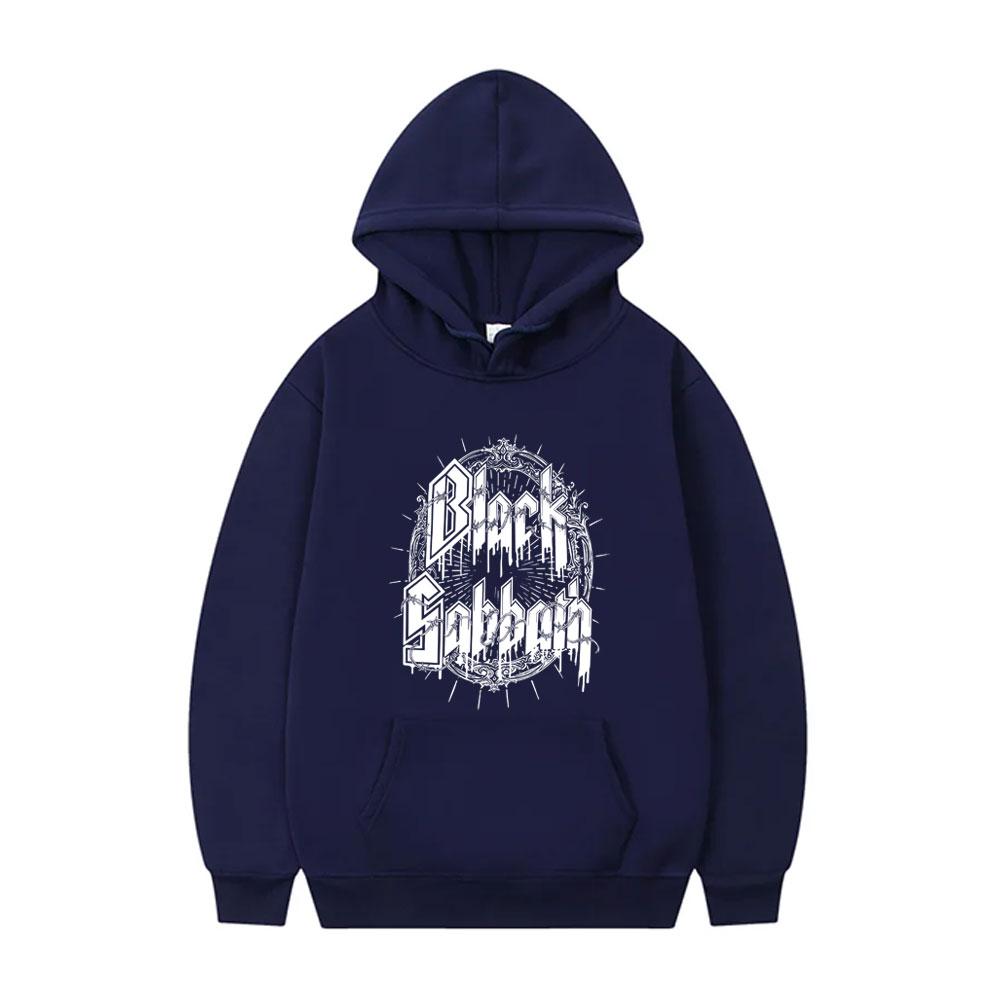 90s Heavy Metal Rock Band Black Sabbath Hoodie Ozzy Osbourne Sweatshirt Men Women's Fashion Vintage Oversized Pullover Hoodies