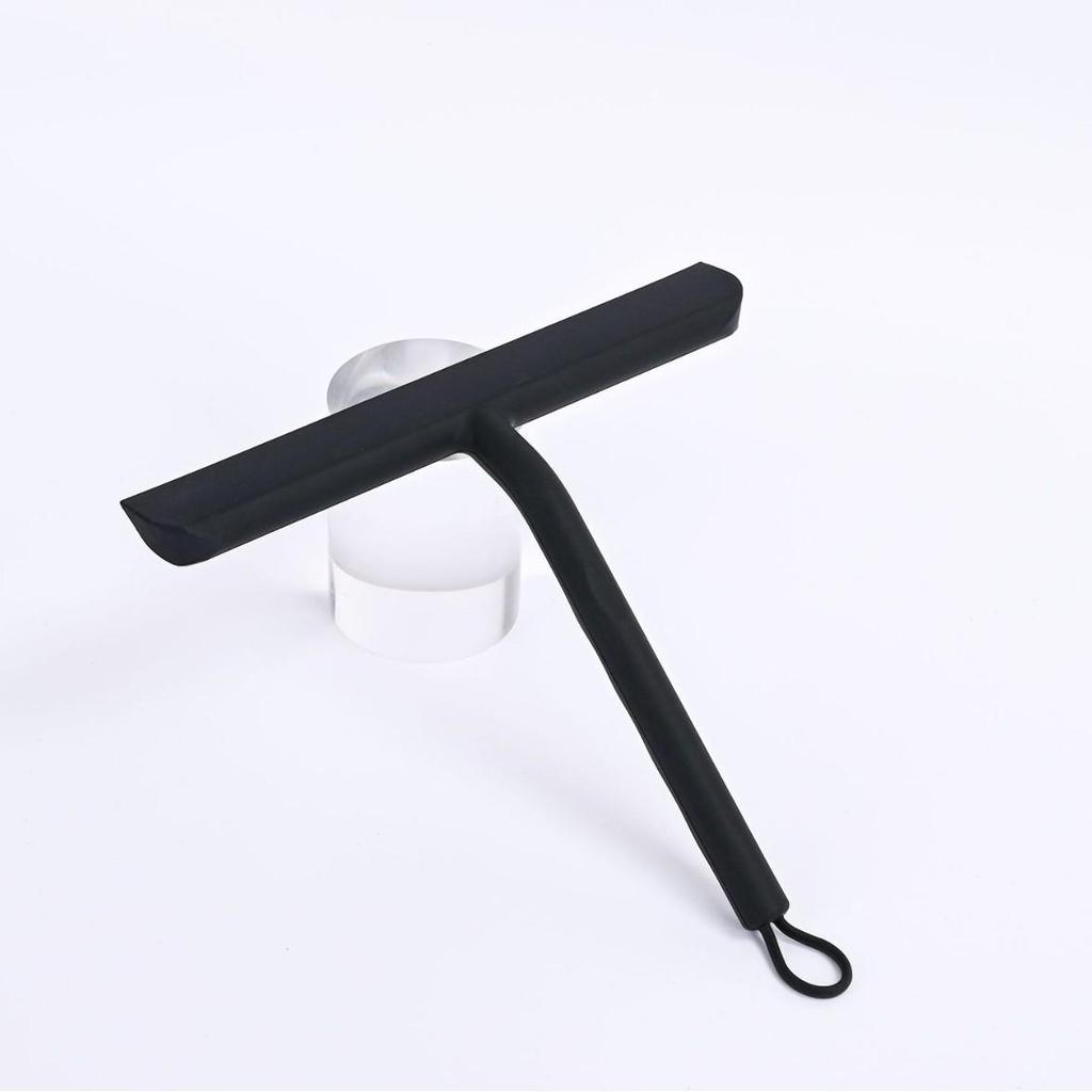 Silicone Glass Squeegee with Hook for Bathroom and Window Cleaning